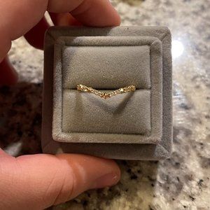 Kendra Scott Jaclyn Band Ring - 14k Gold/Diamond - Size 9